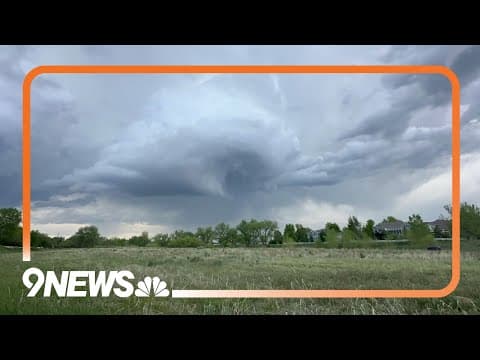 Timelapse video of tornado forming in Arapahoe County, Colorado