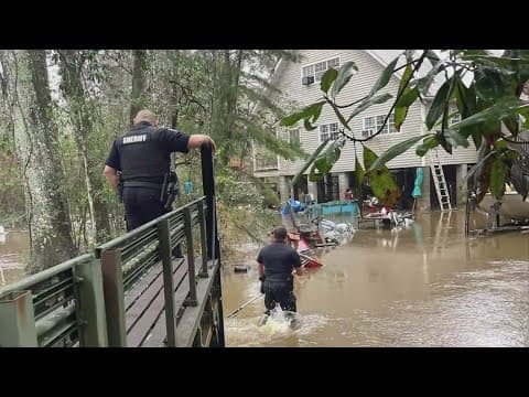 Heavy rain leads to flooding in Folsom