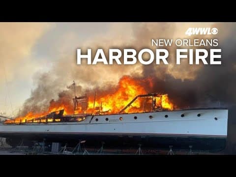 Massive fire at Seabrook Harbor destroys boats