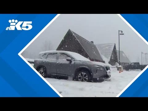 Cascade mountains slammed with heavy snowfall overnight