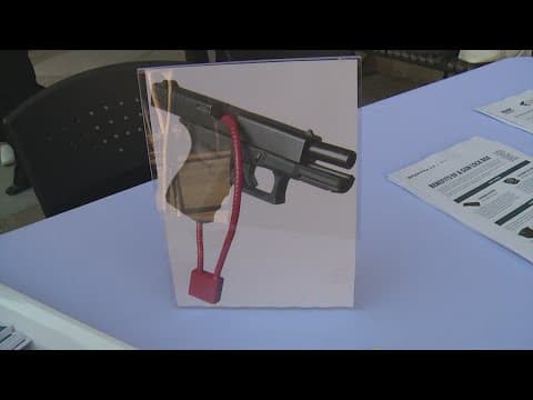 Harris Health System gives away 2,000 gun locks at Ben Taub Hospital to promote firearm safety