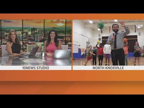 Cool Schools: Watch Anchor Aaron Velasquez get smacked with flying dodgeballs at Belle Morris!