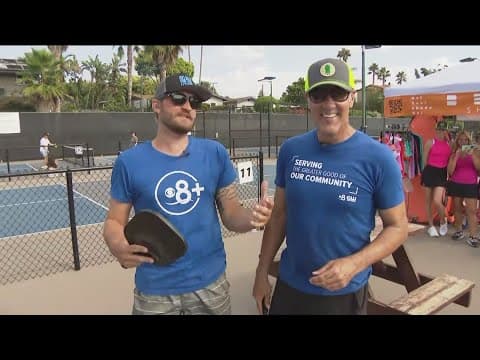 Team CBS 8 joins Del Mar Wine & Food Festival celebrity pickleball tournament