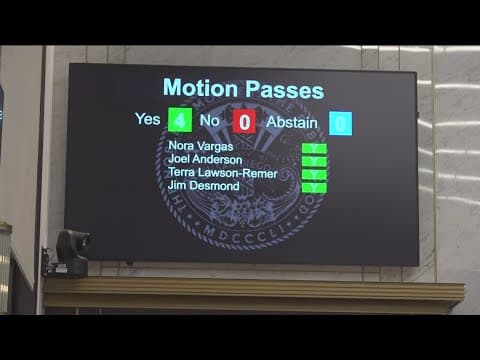 San Diego Board of Supervisors unanimous vote calling for immediate resignation of Nathan Fletcher