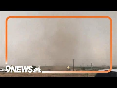 'Gustnado' east of Milliken, Colorado