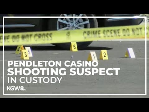 Suspect in custody after gunfire exchange in front of the Wildhorse Casino near Pendleton
