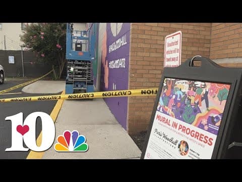 New mural being painted in East Knoxville