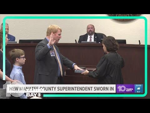 New Manatee Schools superintendent sworn in Monday