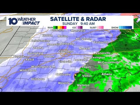 LIVE RADAR: Snow moving through central Ohio