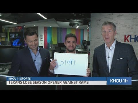 KHOU 11 Sports breaks down Texans' 14-9 loss to the Rams