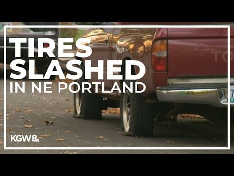 Numerous tires slashed in the Roseway neighborhood in Northeast Portland