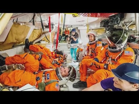 Artemis II astronauts talk about next year's mission to the moon