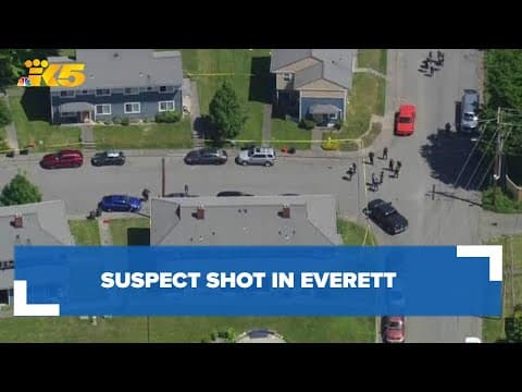 Armed suspect shot in Everett
