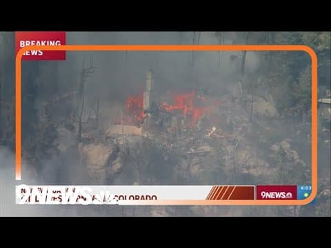 Lakeshore Fire burning northwest of Gross Reservoir