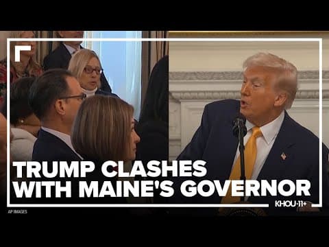 'You better comply': Trump clashes with Maine's governor over transgender athletes