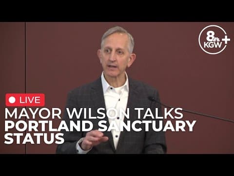 LIVE: Portland mayor, other leaders hold news conference reinforcing sanctuary city status