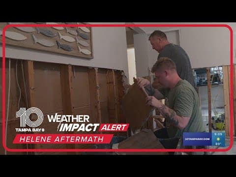 Residents on Clearwater Beach start cleanup after Hurricane Helene