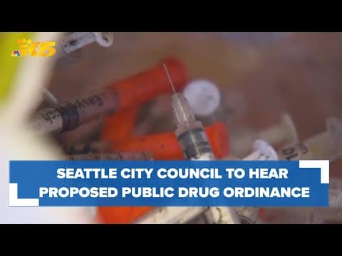 Proposed public drug use ordinance to go before full Seattle City Council
