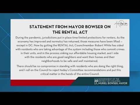 Mayor Bowser's proposal to overhaul housing market gutted