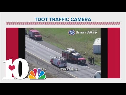 I-75 South in Lenoir City down to one lane after crash