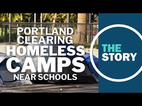 City staff begin removing homeless camps along walking routes to schools