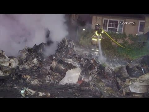 Small plane crashes into San Diego neighborhood, killing all three people on board