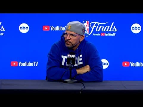 Dallas Mavericks Jason Kidd on Kristaps Porzingis being out for Game 3