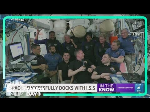 Space station welcomes 2 Saudi visitors, including kingdom's 1st female astronaut