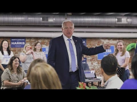 Tim Walz will visit Dallas today