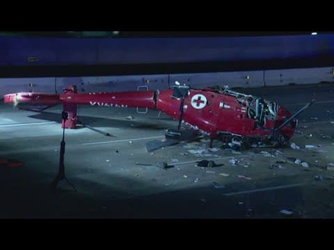 California fire captain enlists motorists to lift downed chopper after hearing trapped medic groan