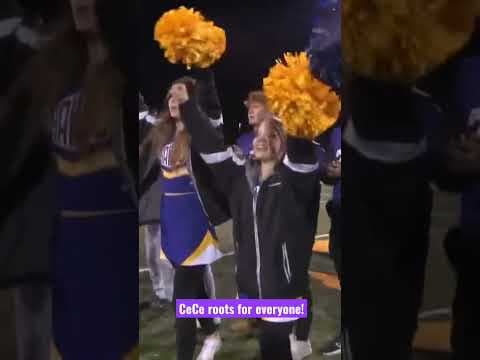 CeCe roots for EVERYONE and we love her for it. #kare11sunrise #kare11 #kare11news #prepfootball