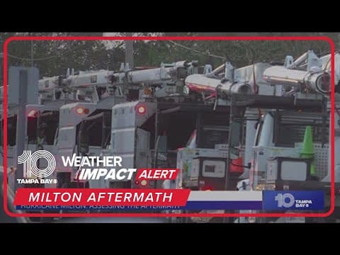 Milton aftermath: Here's a look at Sarasota, Florida (9AM, Friday)