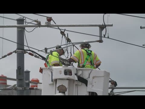 DART finished with repairs after a fire truck crashed and damaged rail lines