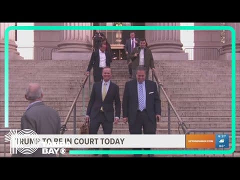 Trump back in court today for NY civil fraud case