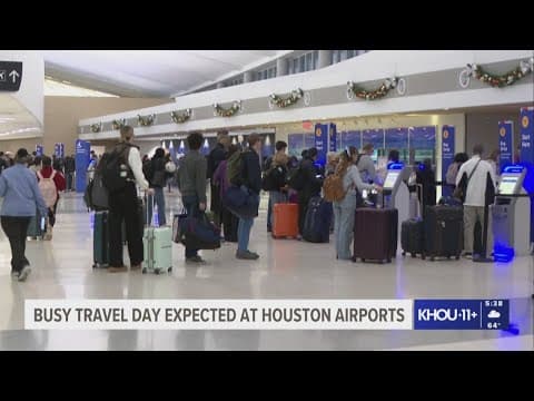 Sunday expected to be busiest travel day of the Thanksgiving period at Houston airports