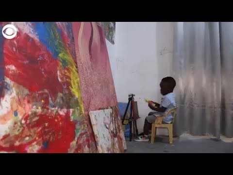 Toddler named world's youngest male artist by Guinness World Records