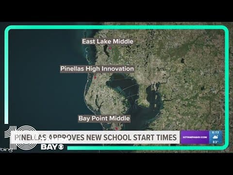 Pinellas County Schools approves new school start times