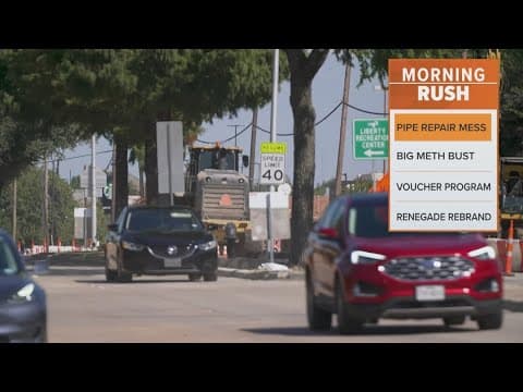 Construction of a new water line disturbs a Plano neighborhood