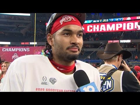 Emeka Egbuka postgame interview | Ohio State vs. Texas Cotton Bowl