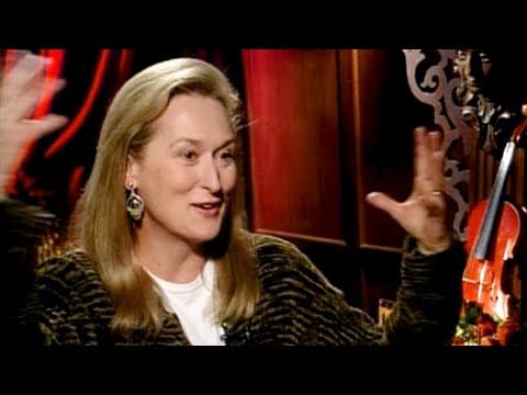 Meryl Streep on the power of music and her first time on stage (1999)