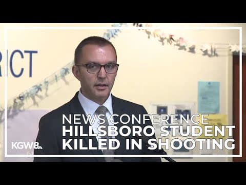 News conference: Hillsboro superintendent addresses shooting death of student