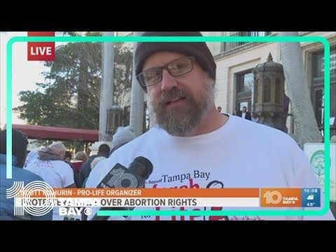 Anti-abortion activists gather in St. Pete