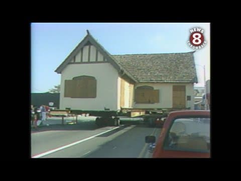 Rose Creek Cottage relocated in Pacific Beach in 1986