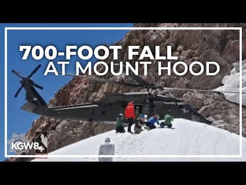 Climber airlifted from Mount Hood by National Guard after falling 700 feet