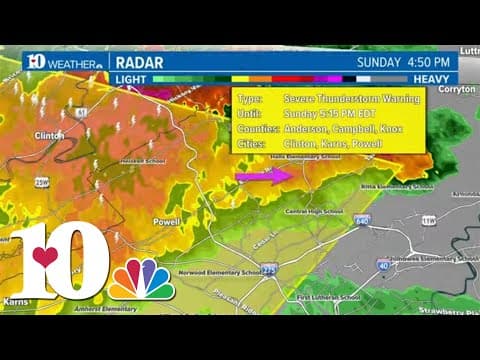 Tracking incoming severe thunderstorms
