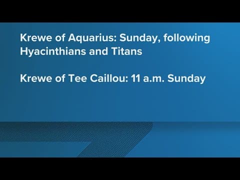 Terrebonne Parish parades move to Sunday