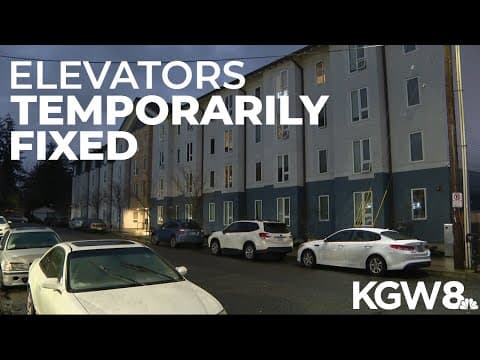 Broken elevator temporarily fixed at Portland affordable housing complex