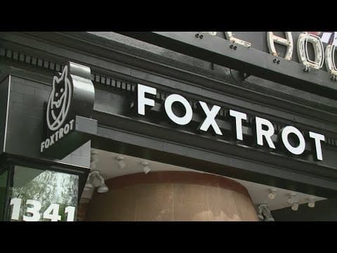 Foxtrot left behind shelves of food when it closed its doors