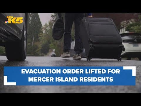 Officials say Mercer Island residents can return to their homes after landslide risk evacuation