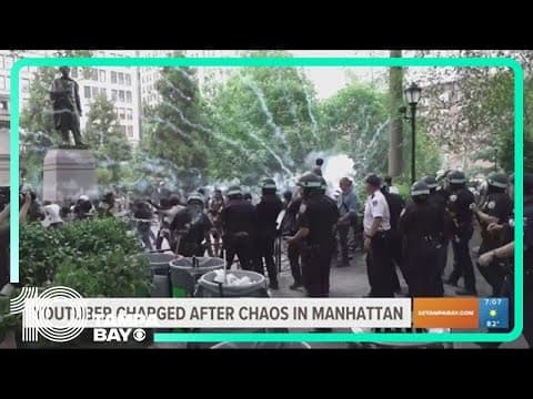 Youtuber charged after giveaway sparks chaos in Manhattan